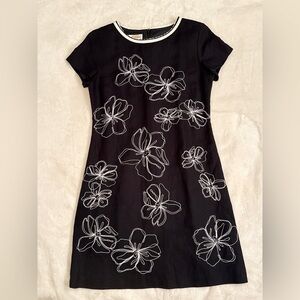 Talbots Petites Embroidered Linen-Blend Shift Dress - Size 6P